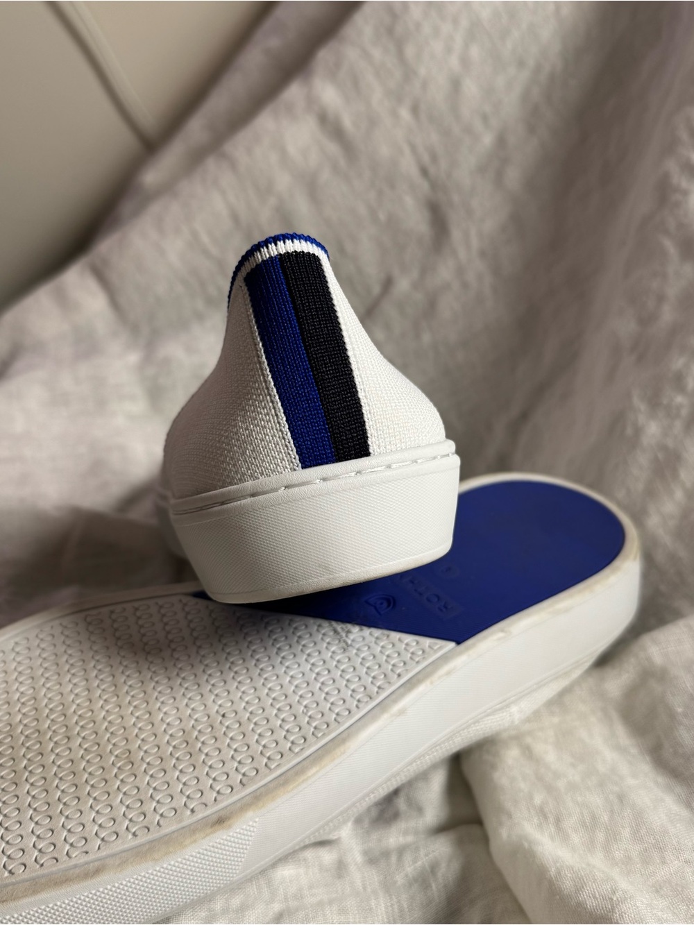 Rothy's EUC White Slip-On Sneakers - Picture 5 of 12